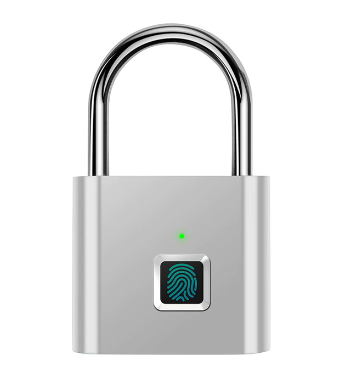 Smart Fingerprint Padlock Silver