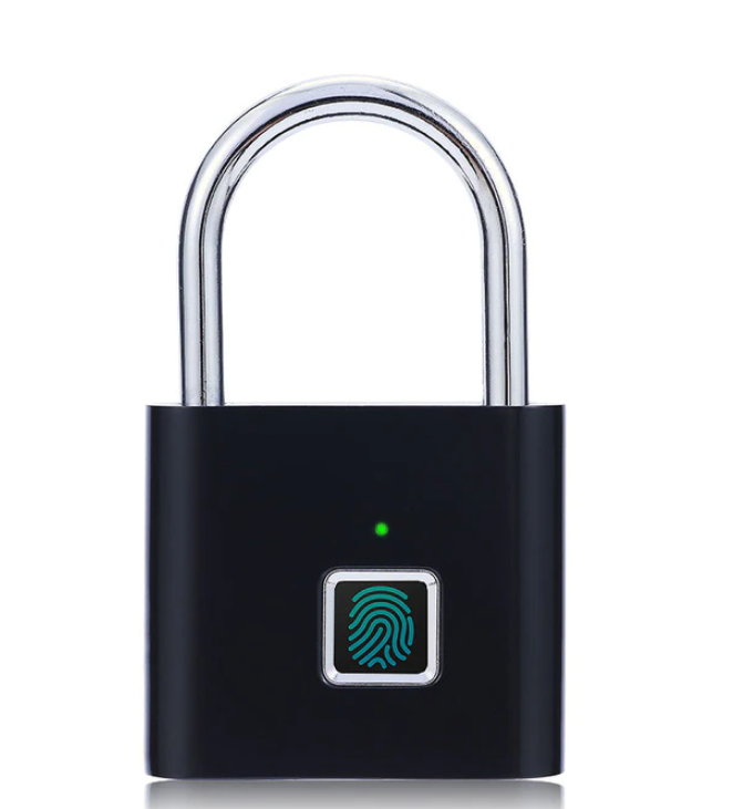 Smart Fingerprint Padlock Black