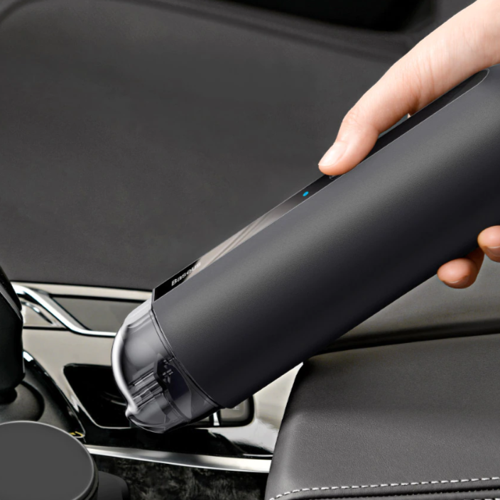Portable Car Vacuum Cleaner in use