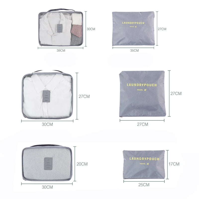 SmartPack Travel Organizers (6pcs)