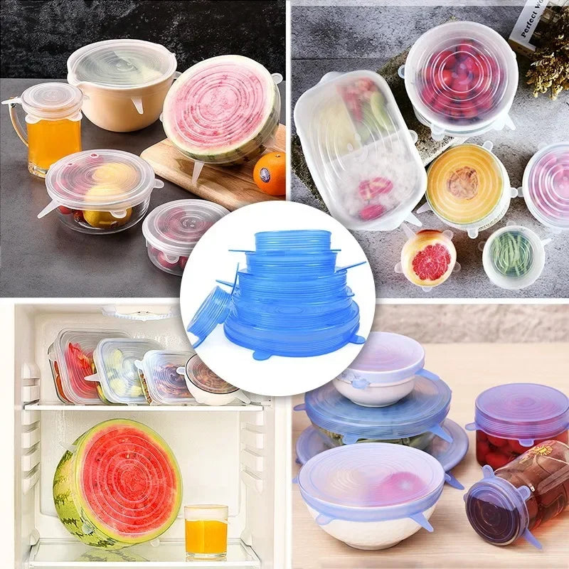 Reusable Stretch Lid Set (6pcs)